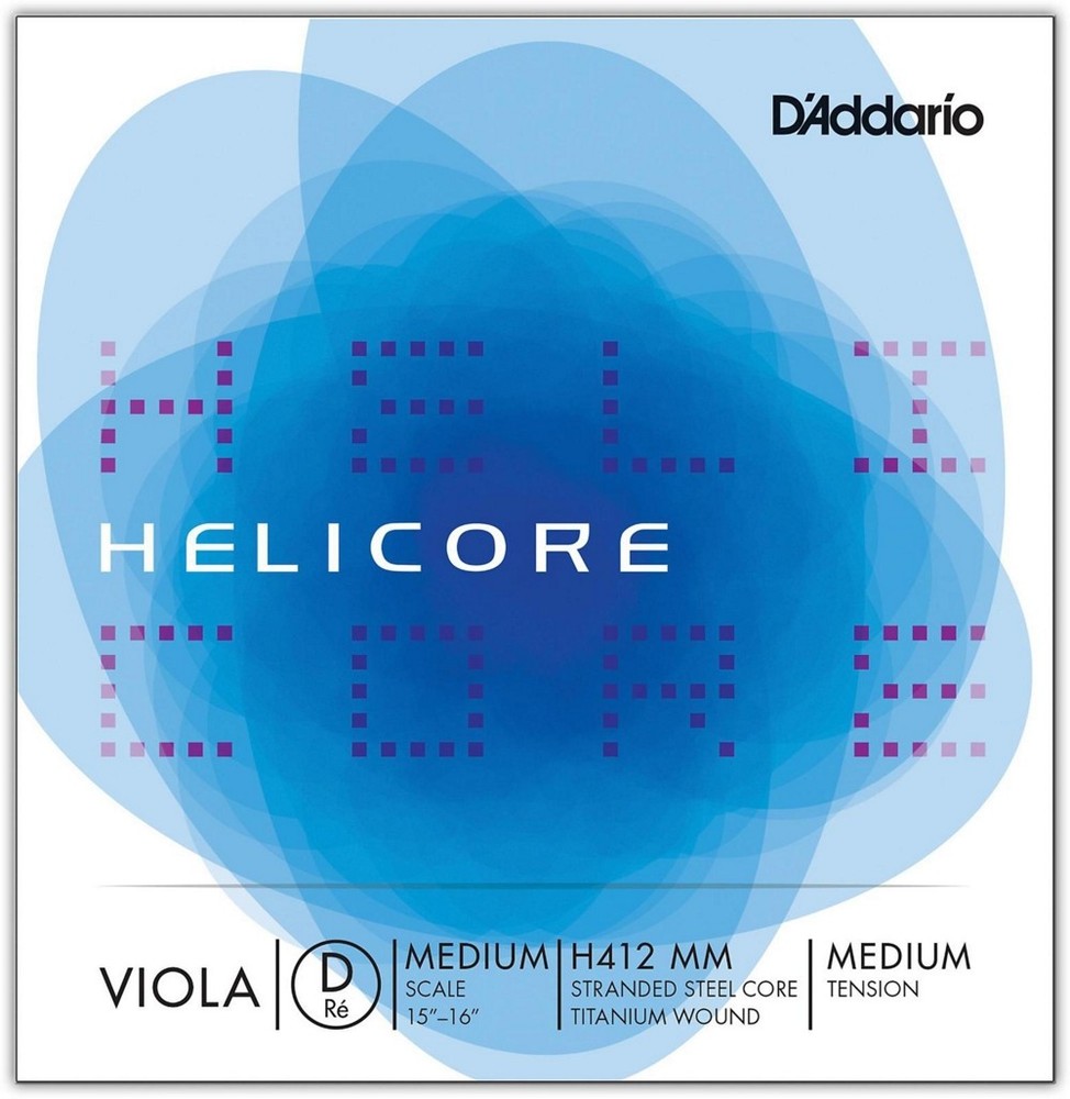 D'Addario H412 Helicore Long Scale Viola D String 15+ Medium Scale