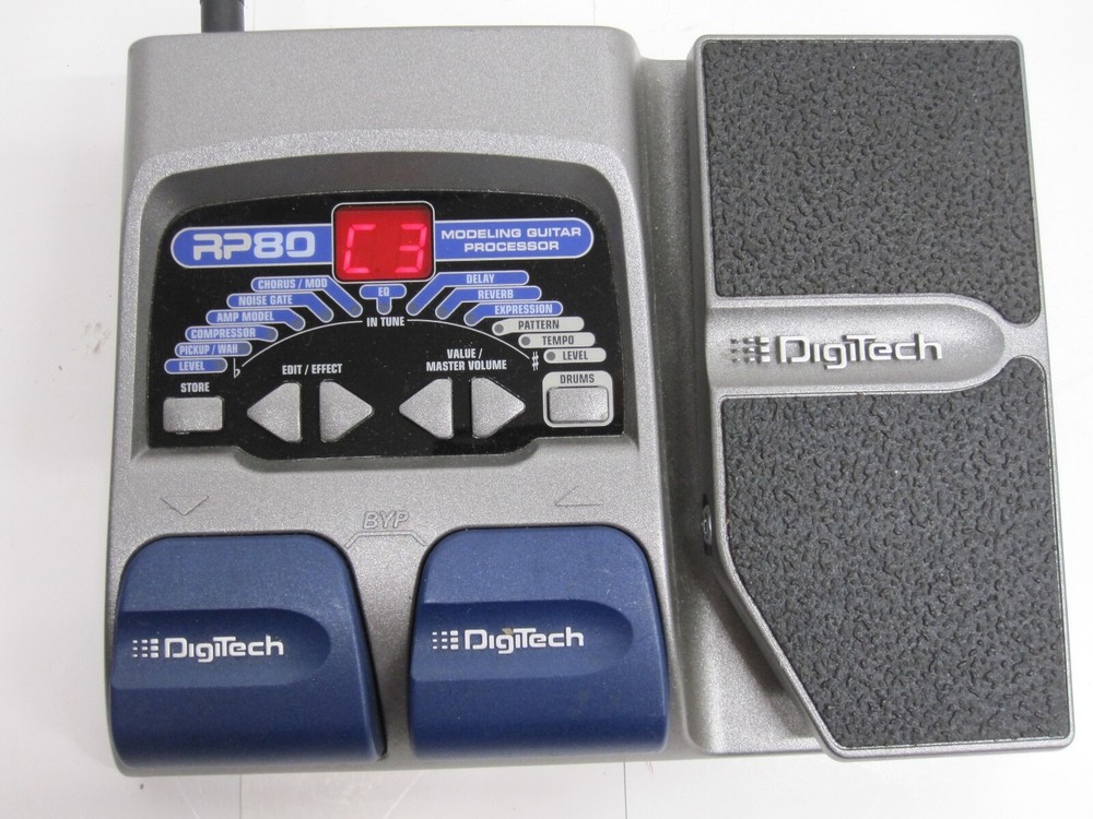 DigiTech RP80 Digital Guitar Processor Classic Amp Modeling and Effects / manual