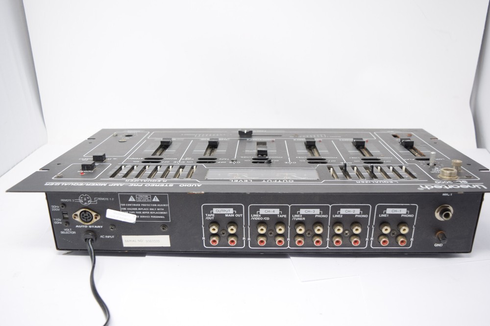 Lineartech SL-3000 Pre AMP Mixer Equalizer Works *READ