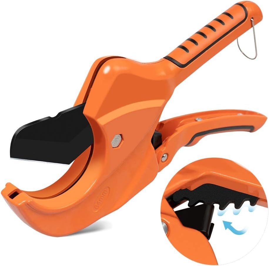 Versatile Ratchet Cutter for PEX, PVC, and Plastic Pipe - Durable Construction