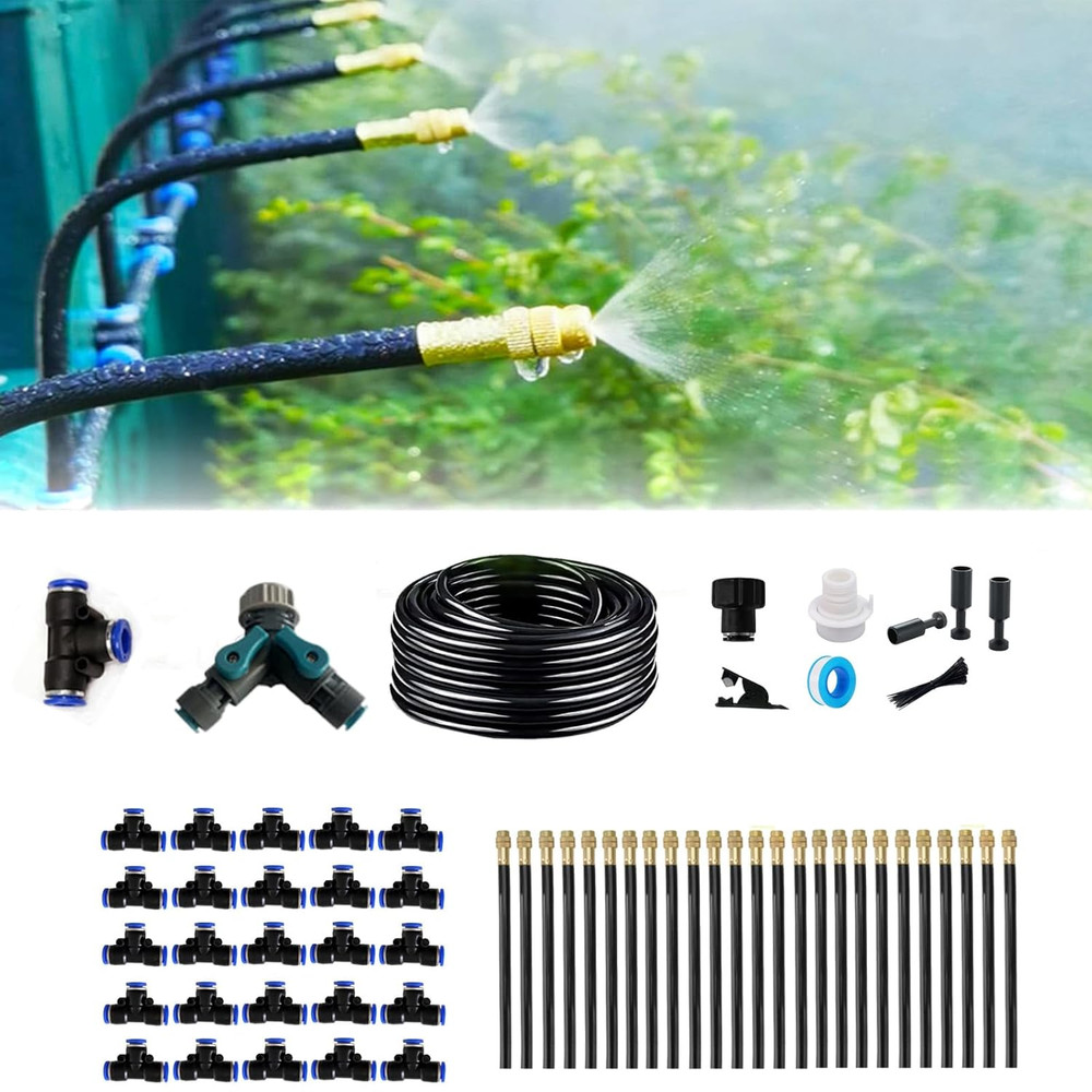 New Drip Irrigation Kit, Automatic Garden Watering System, Quick Connector and 3