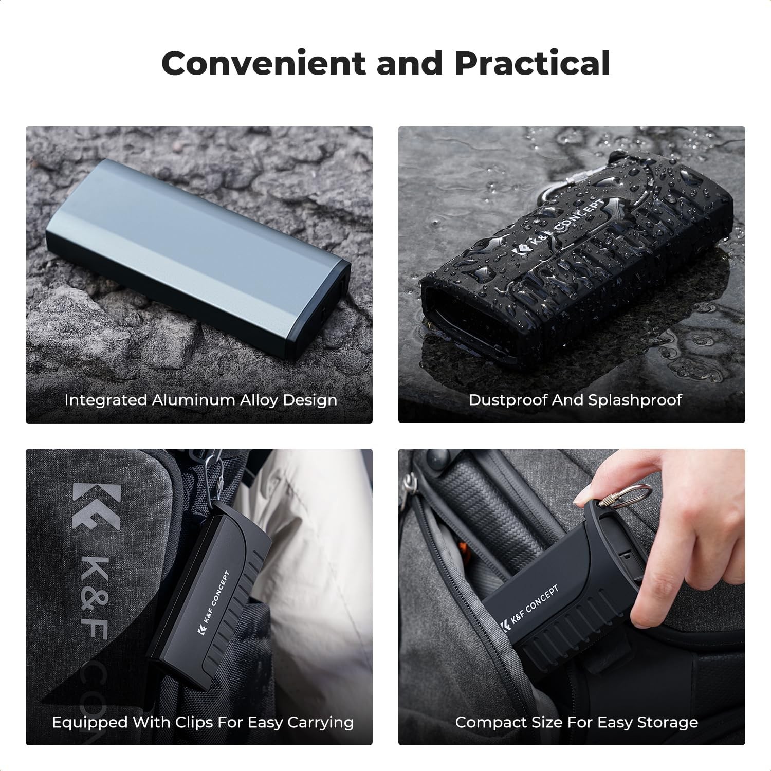 K&F Concept 2-in-1 SD Card Reader Adapter & Memory Card Case for Camera Drones