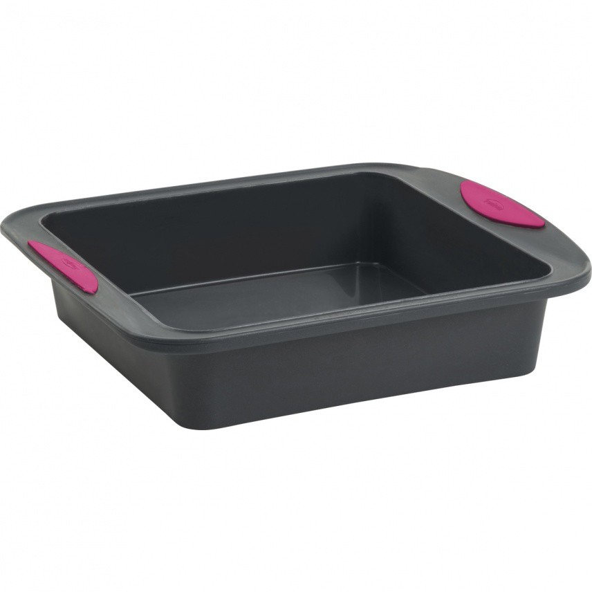 Trudeau Square Cake Pan Fuchsia