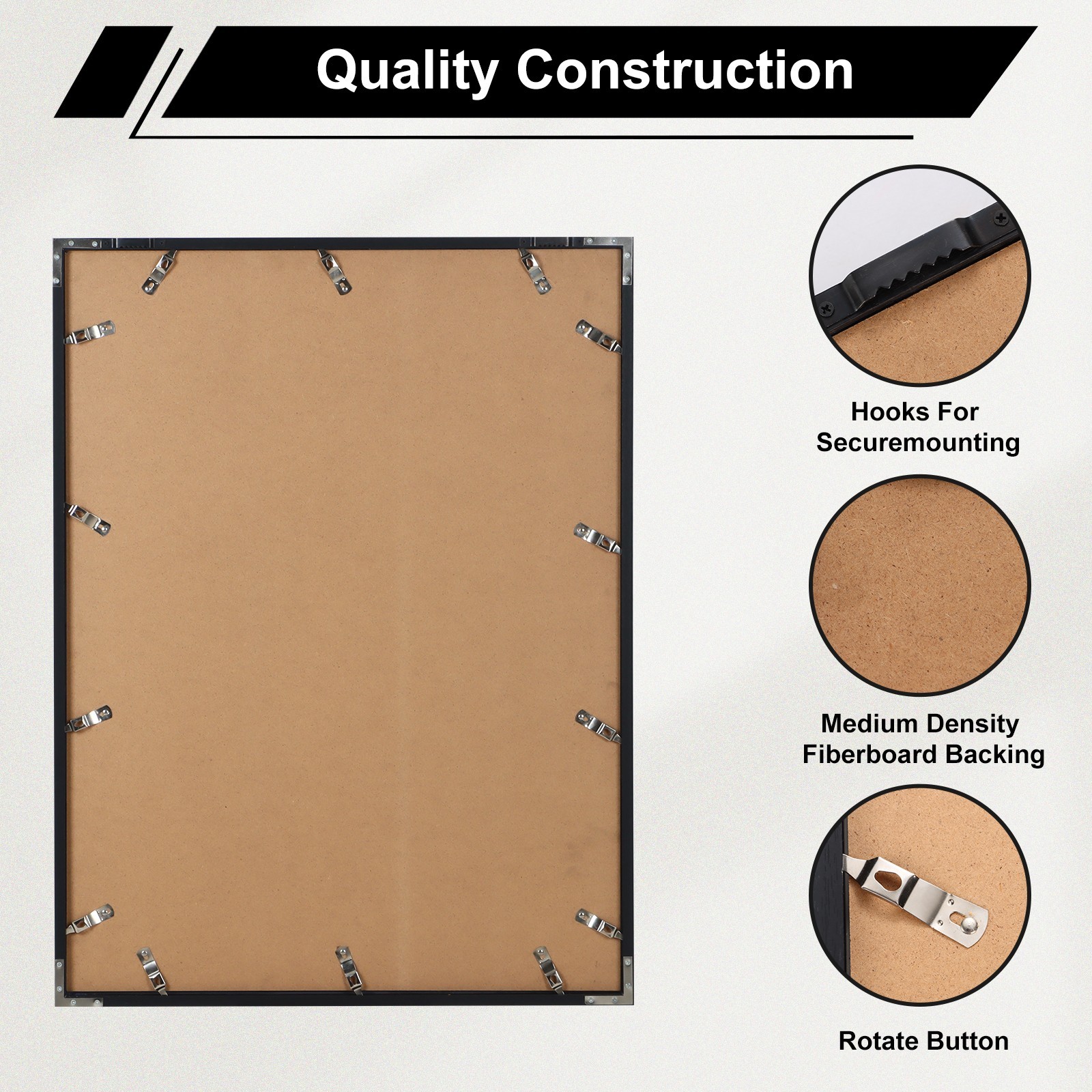 Jersey Display Case with Photo Slots, UV Protection Shadow Box for Sports (3P)