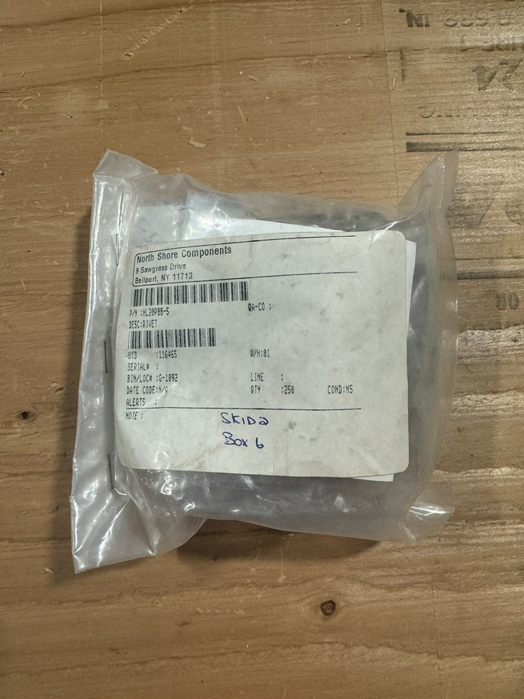 HL20PB8-5 RIVET 250PC