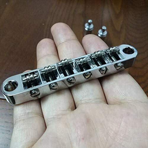 2Sets Chrome Roller Bridge Tune-o-Matic for Epiphone guitars w/m8 threaded posts