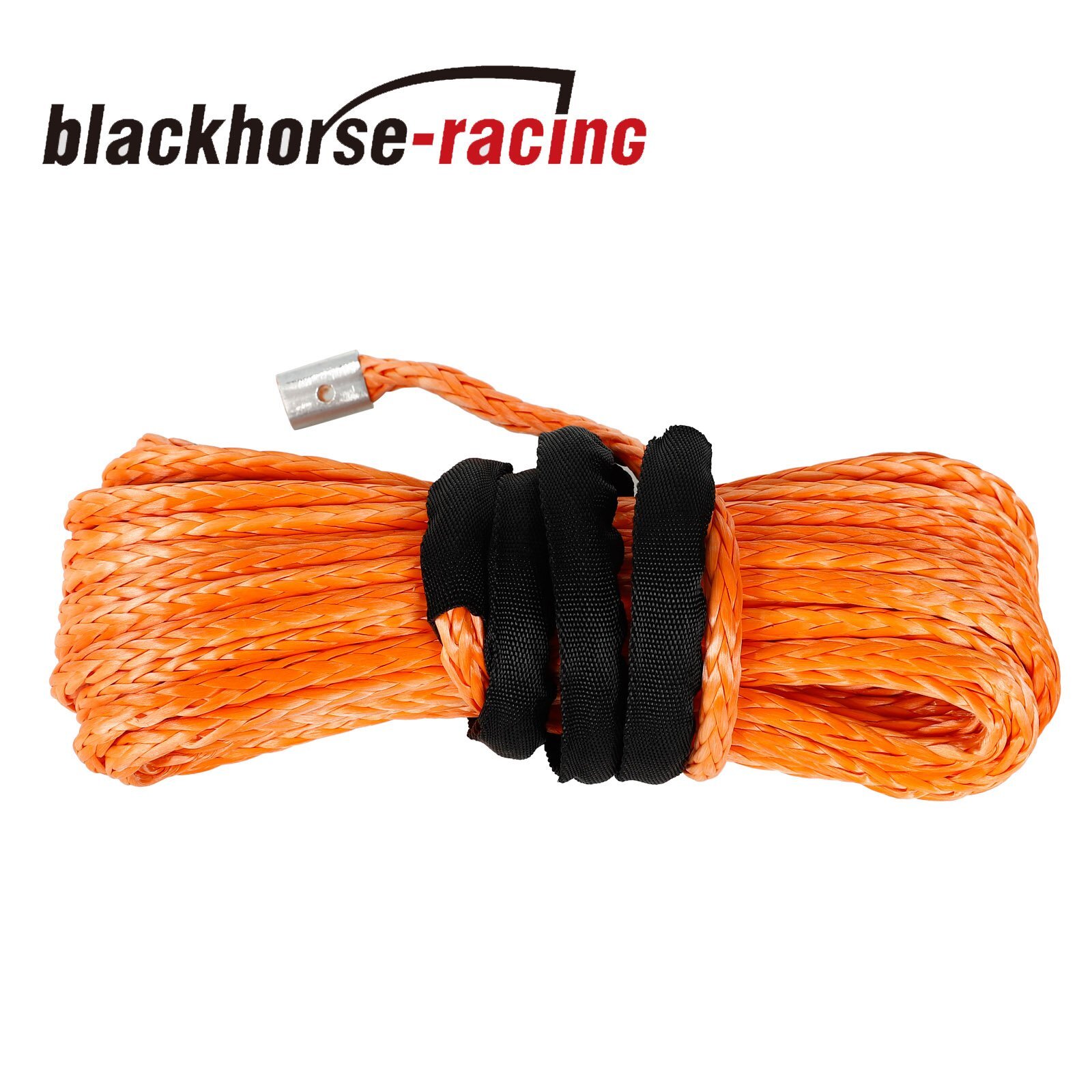 5/16" x 50' 20000 LB Capacity Synthetic Winch Rope Line Cable ATV UTV Orange