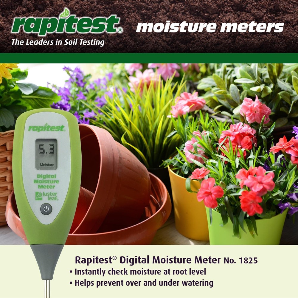 Luster Leaf 1825 Rapitest Soil Digital Moisture Meter