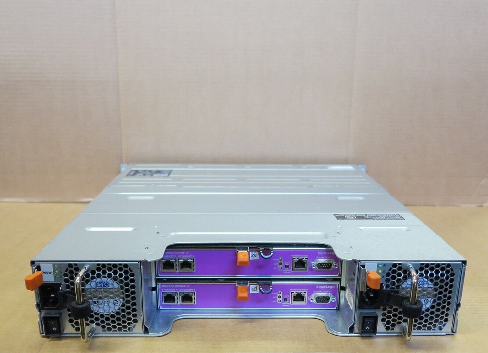 Dell EqualLogic PS4100 24x 600GB SAS Type 12 ISCSI 2x Controller Module1 2x PSU