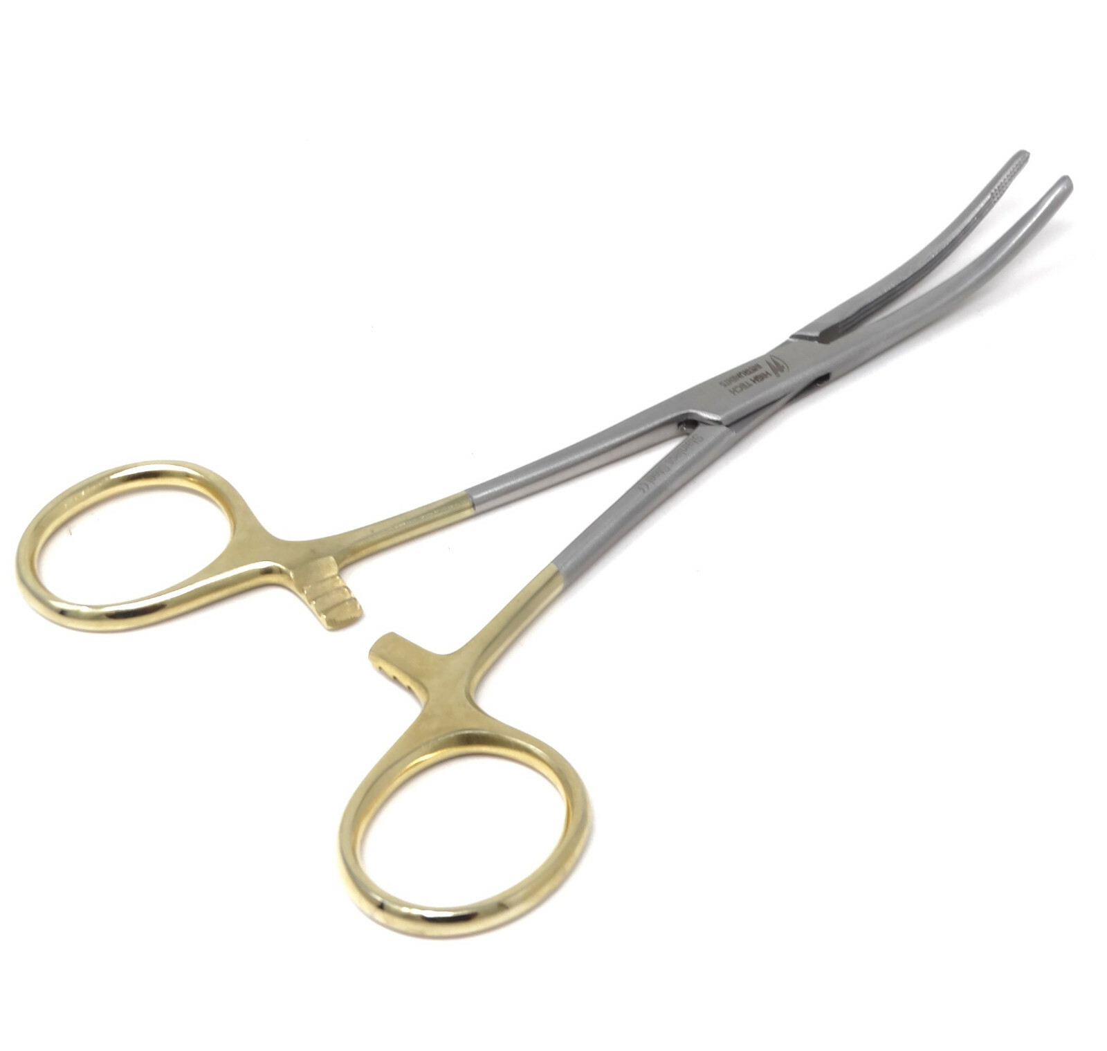 3 Rochester Carmalt Hemostat Forceps 6.5"Curved German Stainless Surgical-Gold
