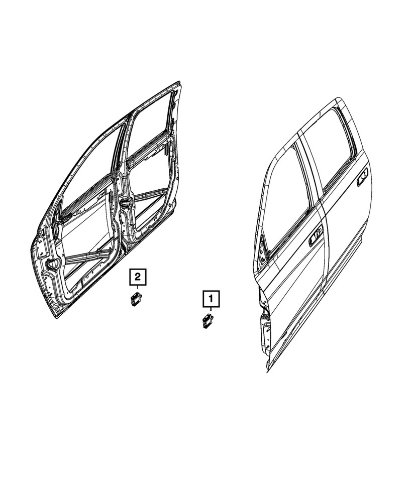 Genuine Mopar Door Module Left 68569321AA