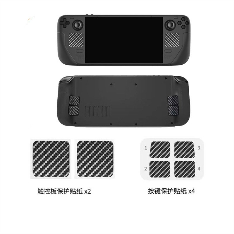 For Steam Deck Host Button Touchpad Stickers Anti-Scratch Protector Accessories