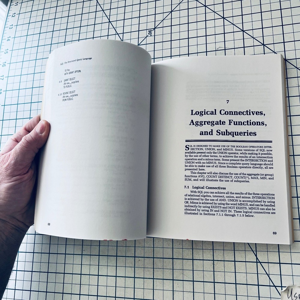 SQL The Structured Query Language Reference Guide 1988 IBM Vintage Computing