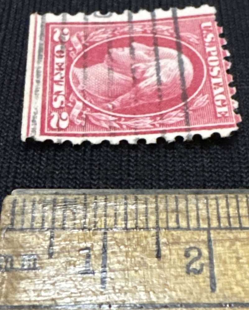 2 CENT RED GEORGE WASHINGTON POSTAGE STAMP