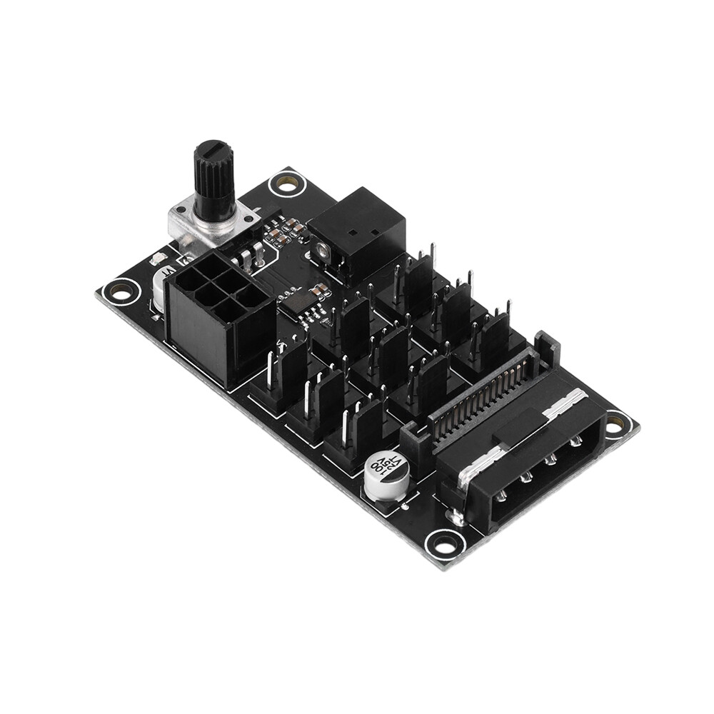 Computer Chassis PWM Violent Fan Speed Controller 9CH High-Power Hub Controller