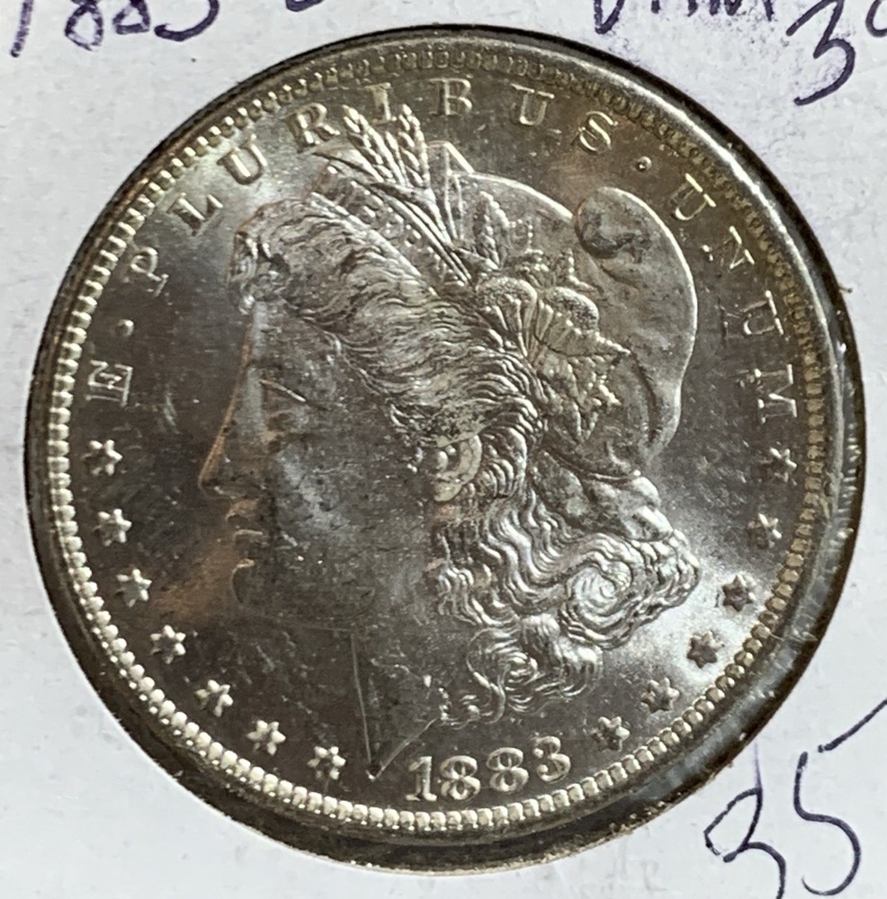 1883 O US MORGAN SILVER DOLLAR BU