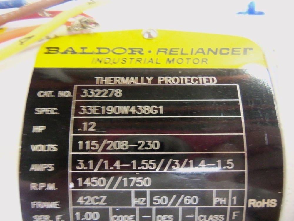 BALDOR 332278 MOTOR NSMP
