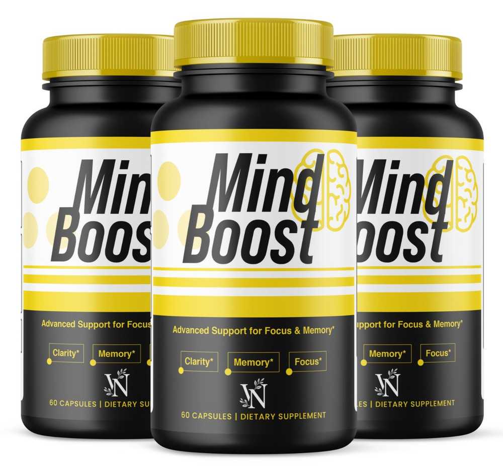 Mind Boost Pills, Mindboost for Clarity Memory & Focus 3 Pack 180 Capsules