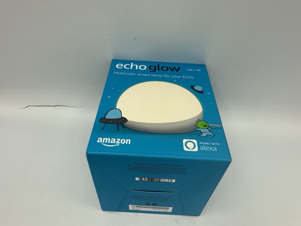 Amazon Echo Glow, Color Changing Smart Lamp - Requires Compatible Alexa Device