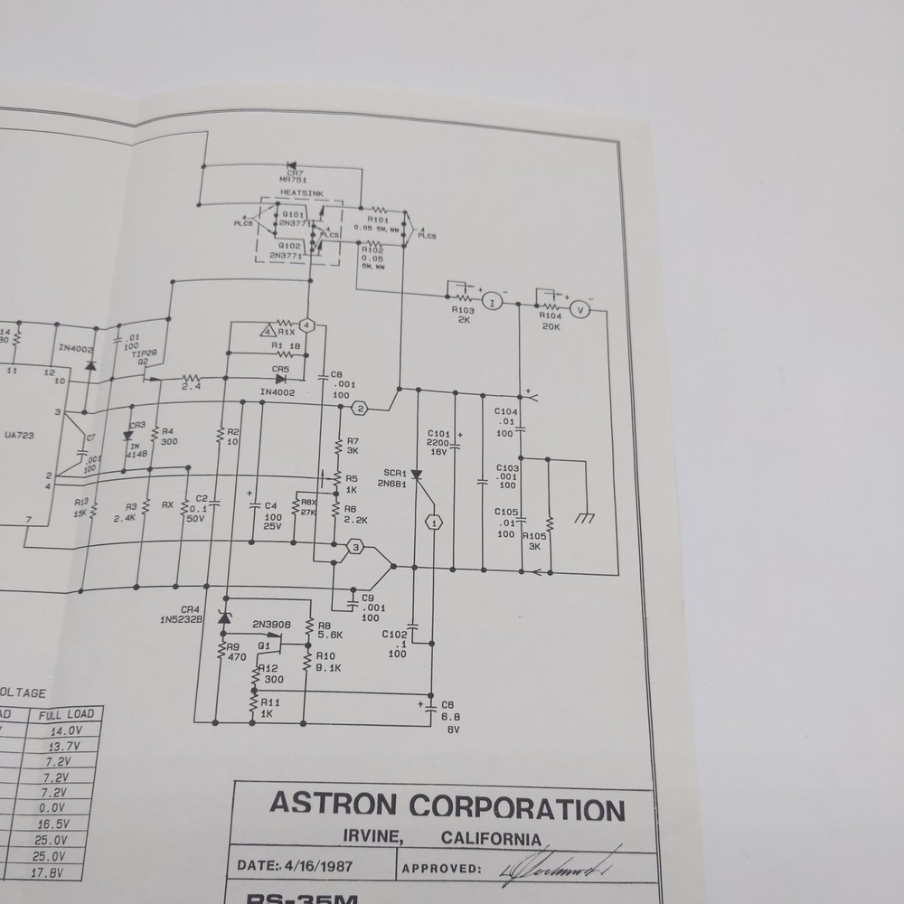 Astron RS-35M Schematic