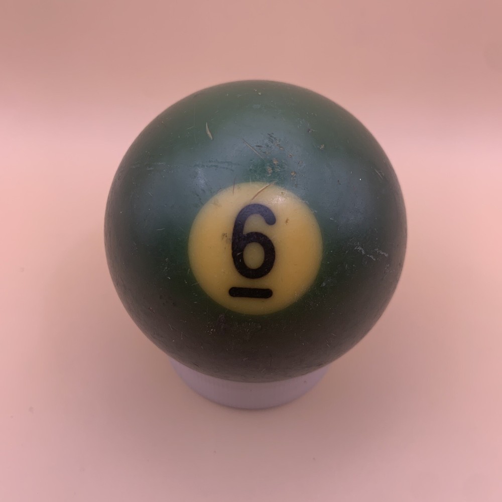 Vintage Replacement Pool Ball Billiards Green Solid #6 Ball 2 1/4" Diameter