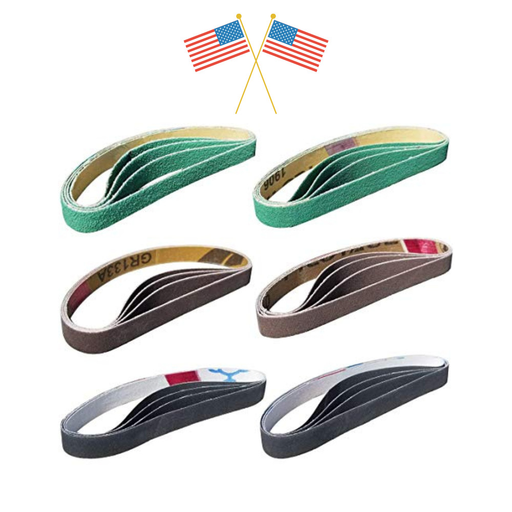 24 Pcs 1/2" x 12" Replacement Belts for Work Sharp Knife Sharpener