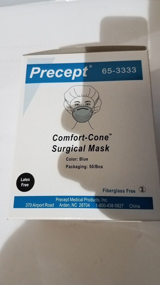 Precept Cone-Style Face Mask – Blue – General Use