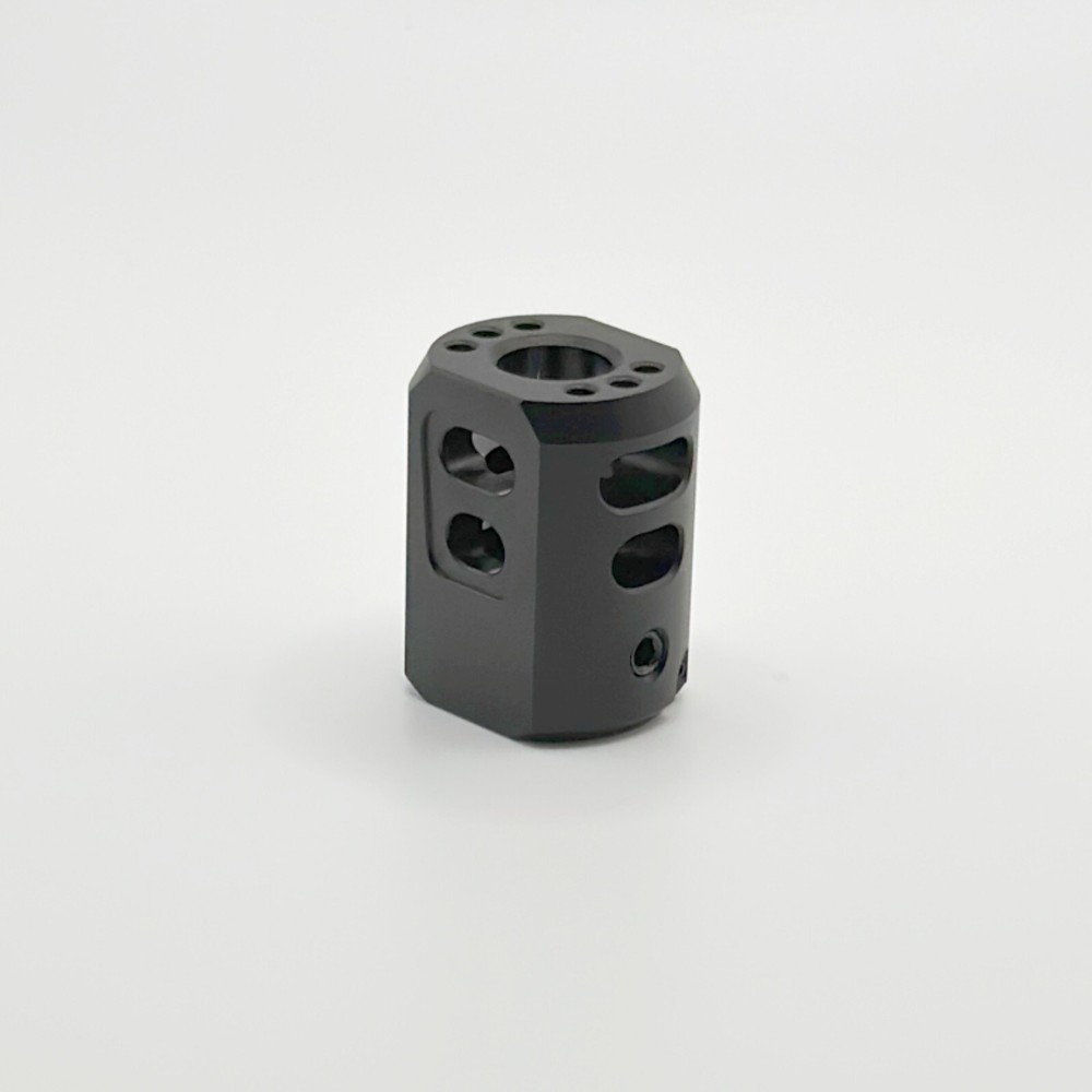 2 PACK BLACK Muzzle Brake Compensator 1/2''x28 TPI For 9mm