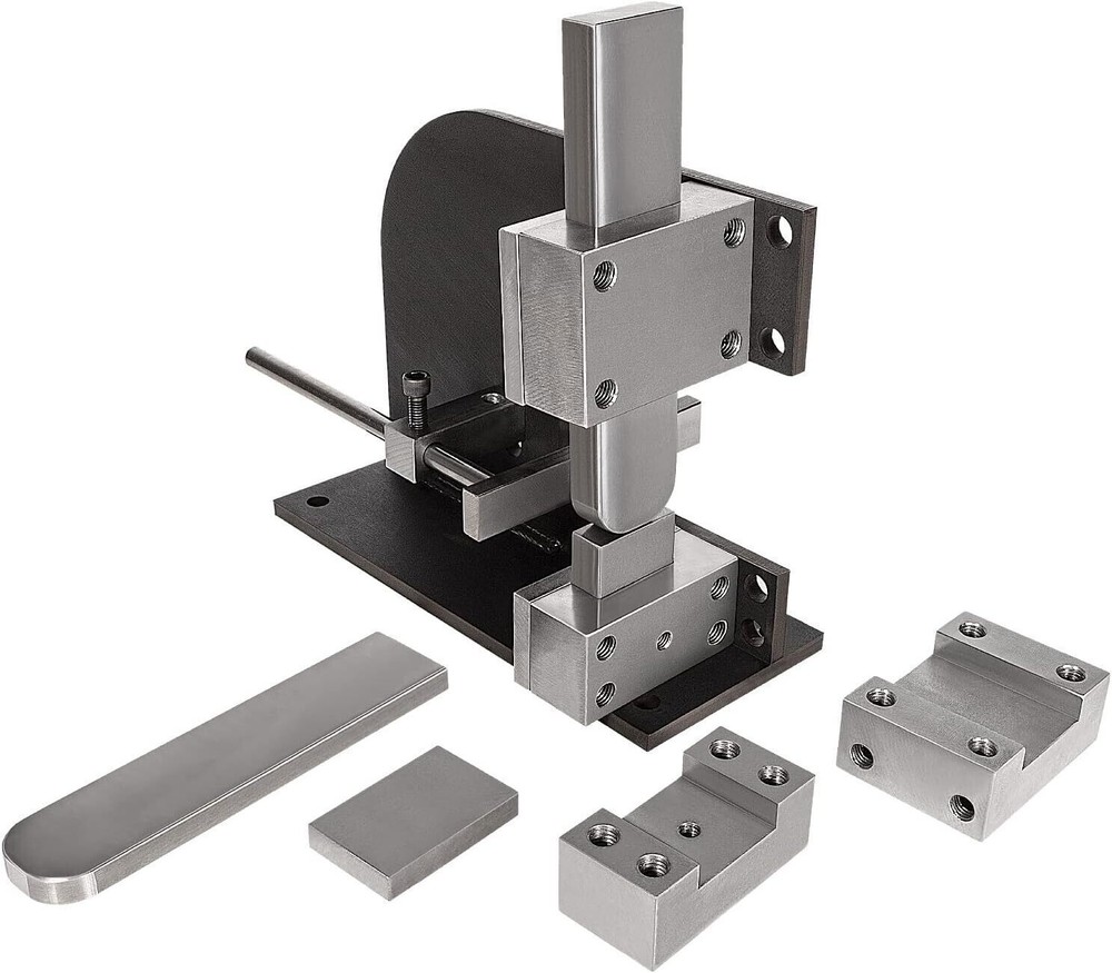 Blacksmith Guillotine Tool Blacksmith Fuller Tool, Cut off Tool with Dies&Guides