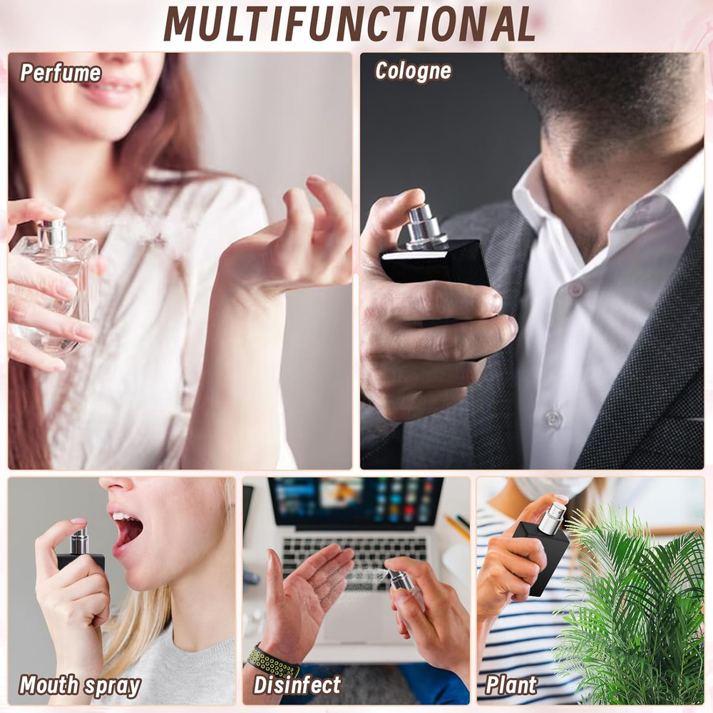 Perfume Bottle Atomizer 30ML Refillable Fine Mist Spray Bottles, Empty Glass ...