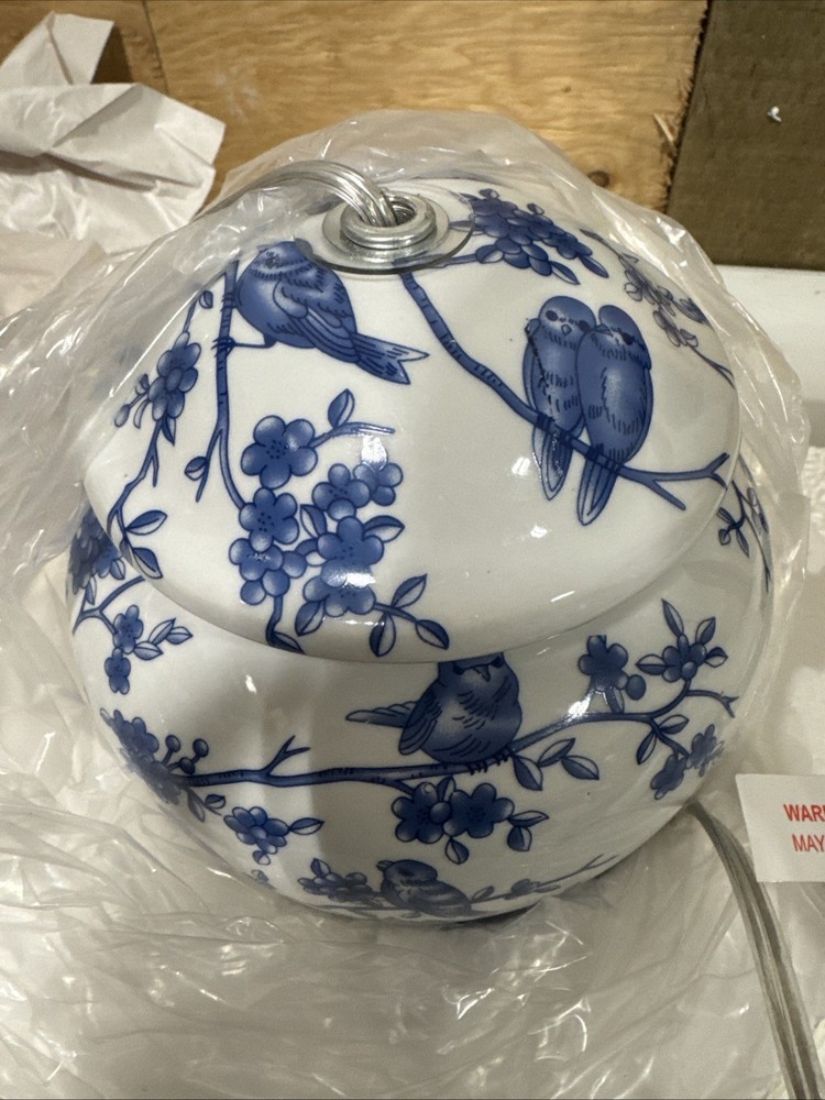 Ceramic Lamp - Blue Nature