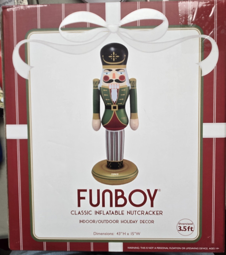Christmas FUNBOY Nutcracker Inflatable Holiday Decor 3.5 ft tall