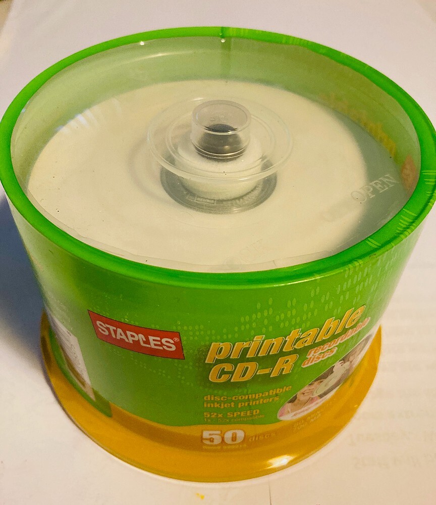 50 NEW "Staples" CD-Rs Stack Sealed