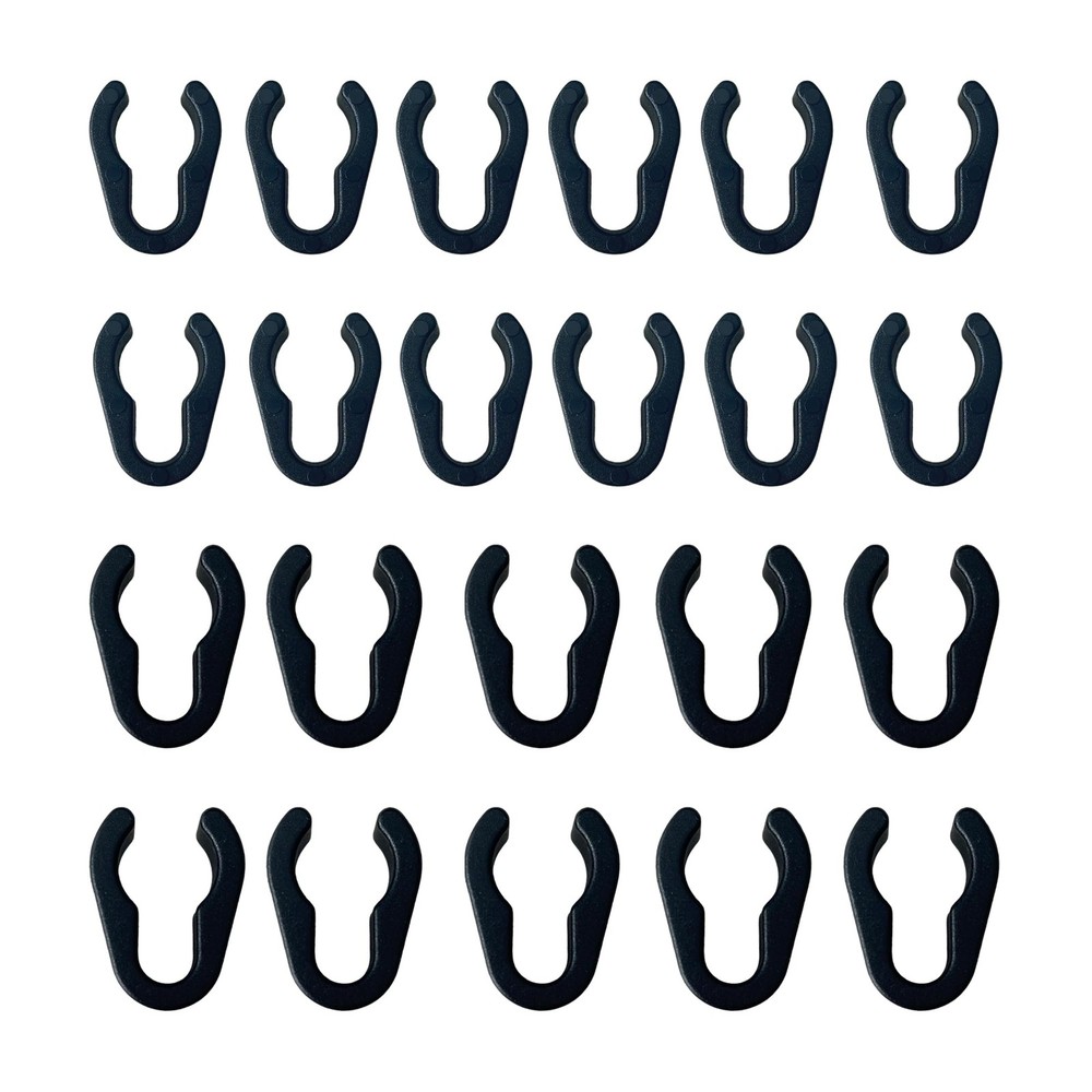 60 Pcs Universal Microphone Cable Clip, Plastic Stand Cable Clips for Studio ...