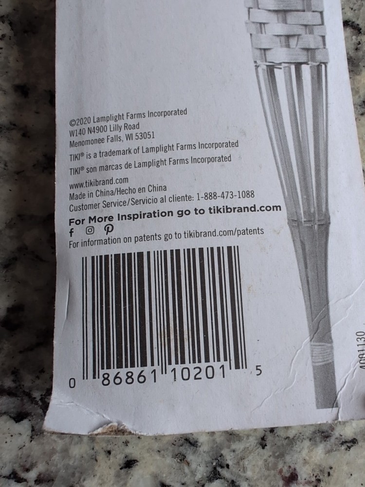 TIKI TORCH WICK Replacement Round Shape.