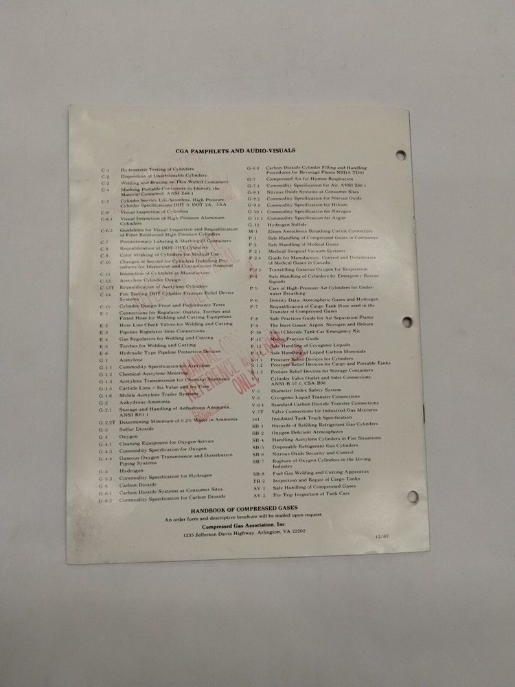 Compressed Gas Assoc. Guidelines for Visual Inspection & Requalification-Origin.