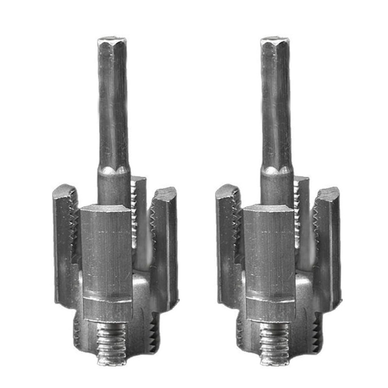 2Pcs Double Function Threading Tool Carbon Steel Construction For Pipe Projects