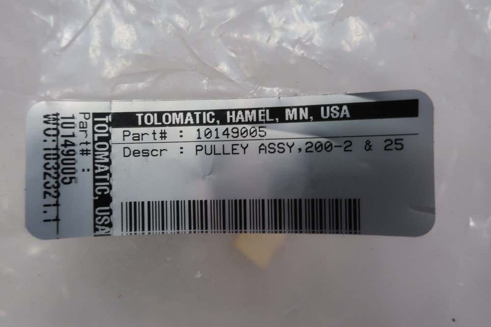 Tolomatic 10149005 Pulley Assembly 200-2 & 25