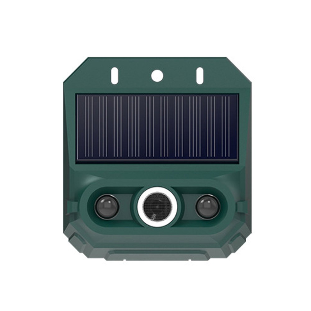 4-Solar Motion Sensor Alarm With Strobe Light For Outdoor Security