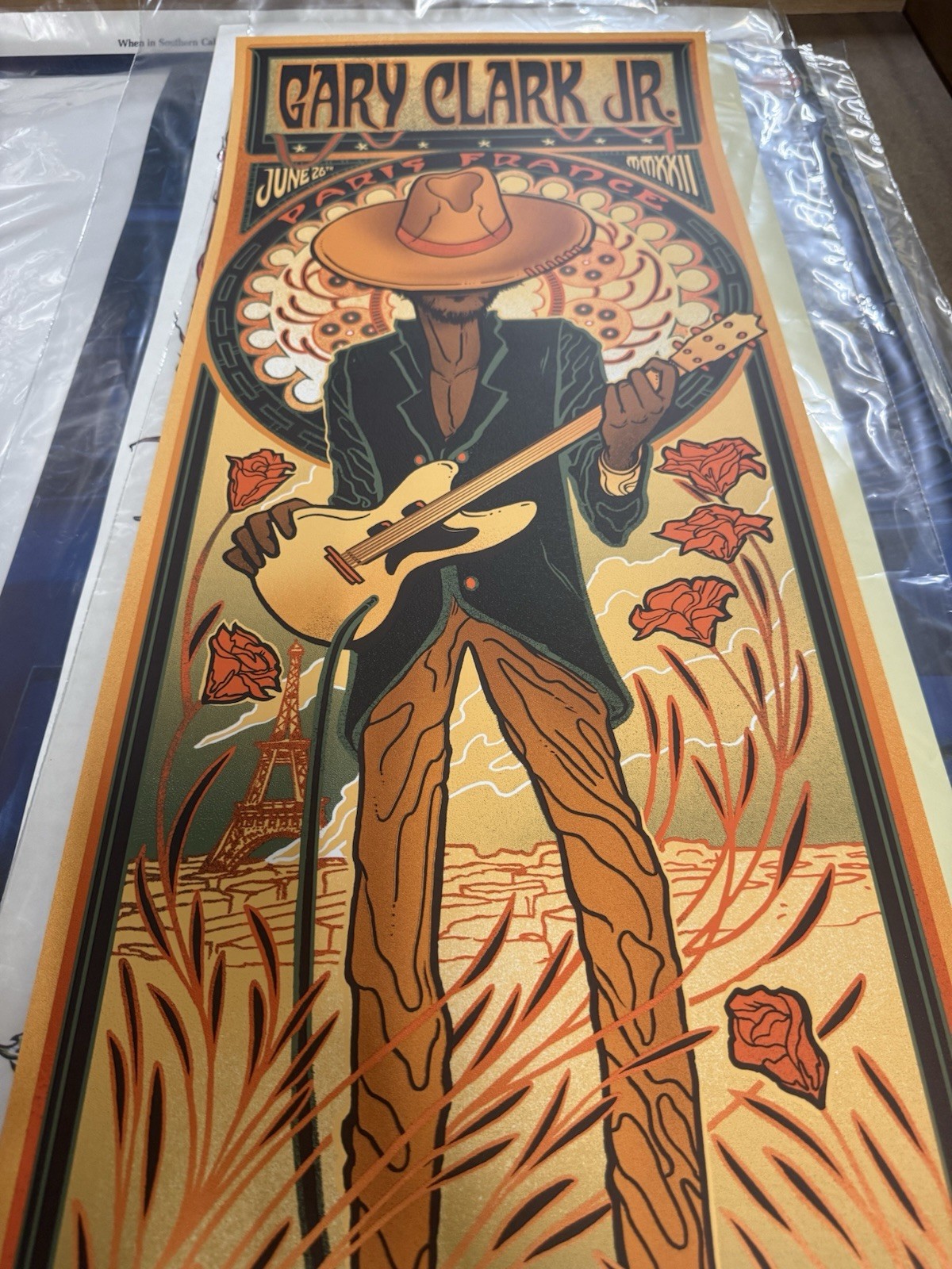 Gary Clark Jr PARIS 2022 Munk One Artists Proof L'Olympia Poster Signed AP x/25