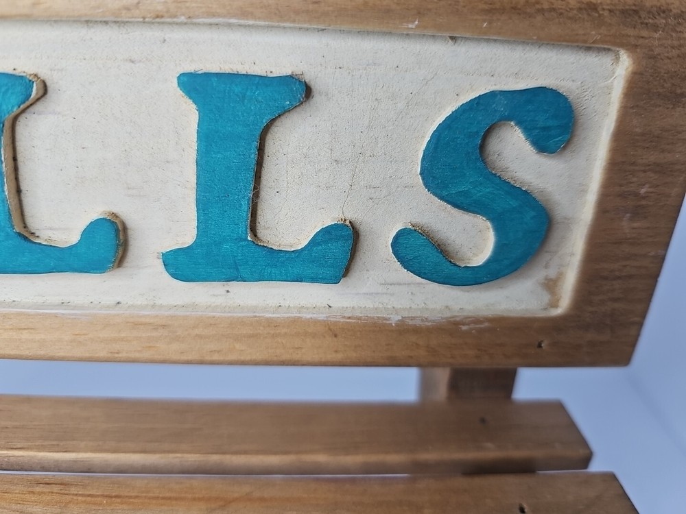 Handcrafted "I HEART DOLLS" Decorative Bench