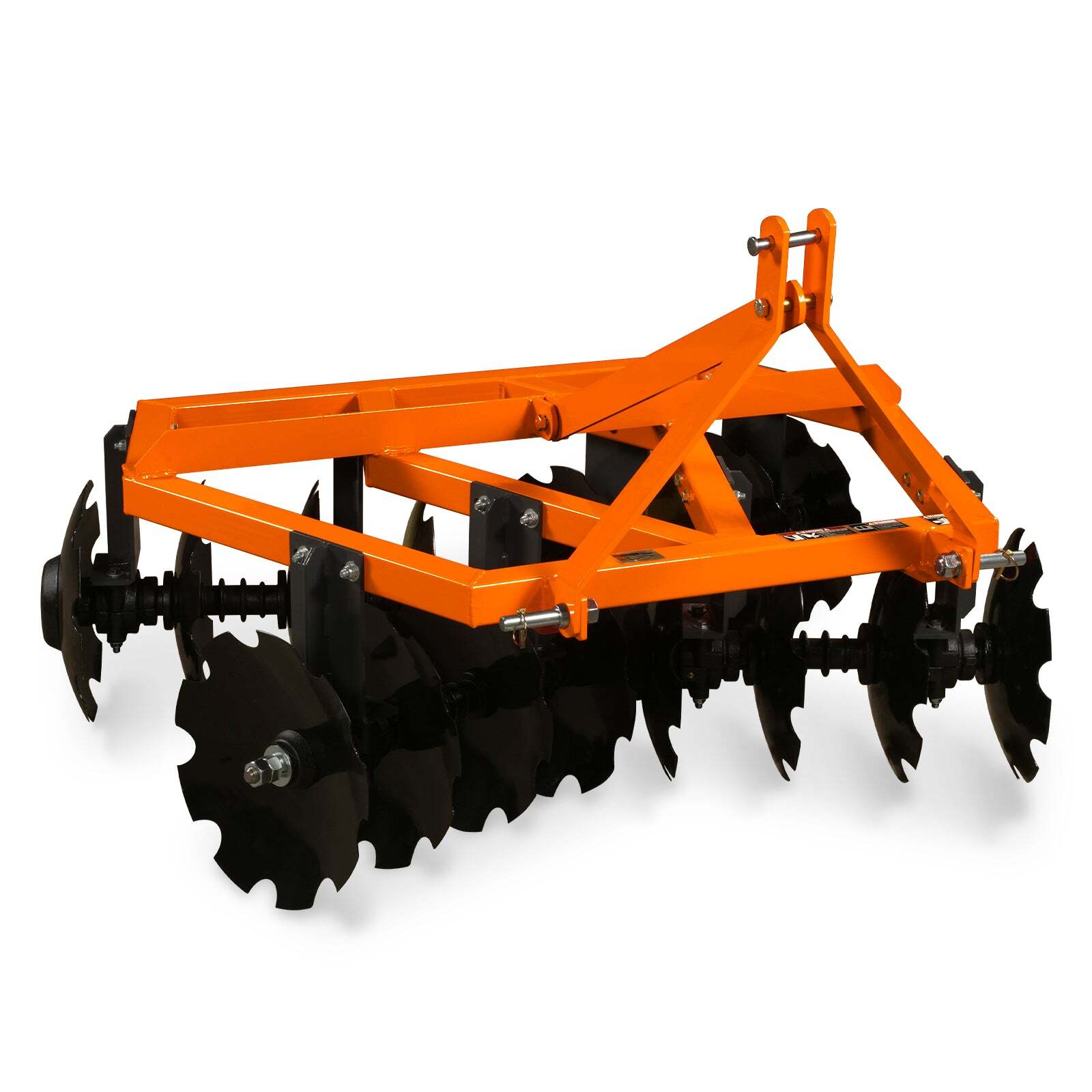 MechMaxx 3 Point Hitch 60" Notched Disc Harrow Plow Tractor Attachments, DH60