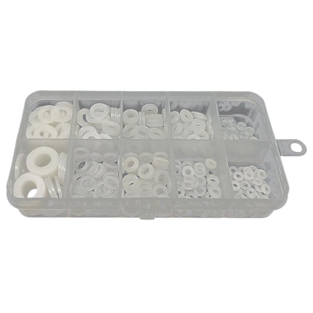 500PCS White Nylon Flat Washers Must Have Sealing Solution for Professionals