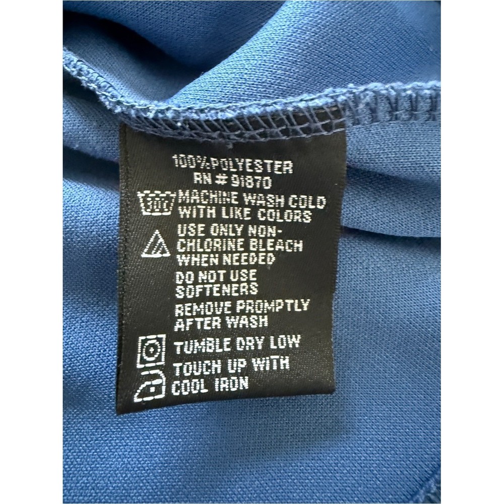 Pebble Beach Performance 1/4 Zip Pullover Blue Mens Large Golf