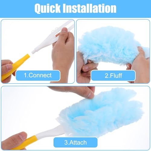 40 Count Duster Refills for Most Duster Handle, 360° Heavy Duty Duster Refills
