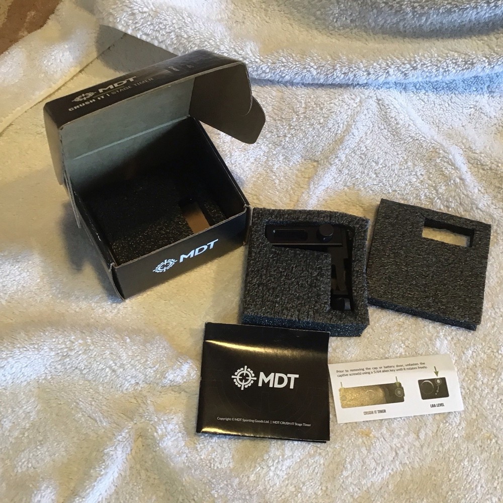 MDT Crush It Timer, Black, 107540-BLK Shot Timer