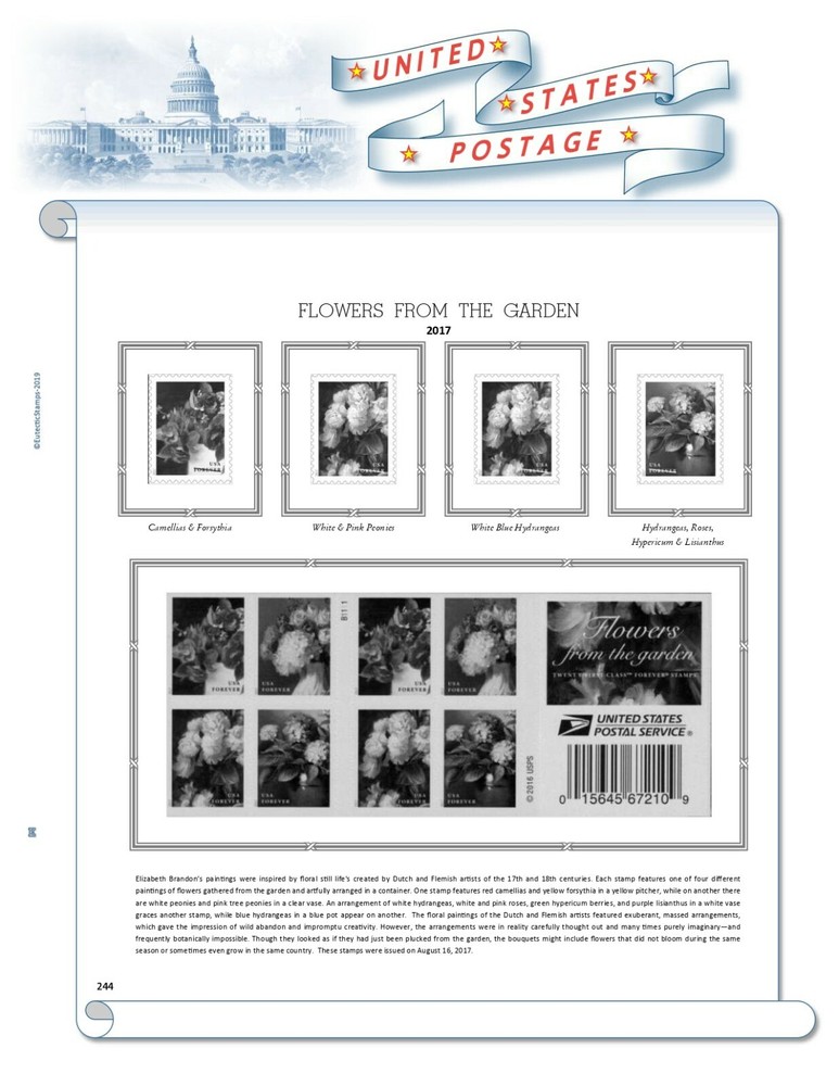 2017 U.S. Regular Issue Singles COMPLETE Supplement (White Ace Alternative)