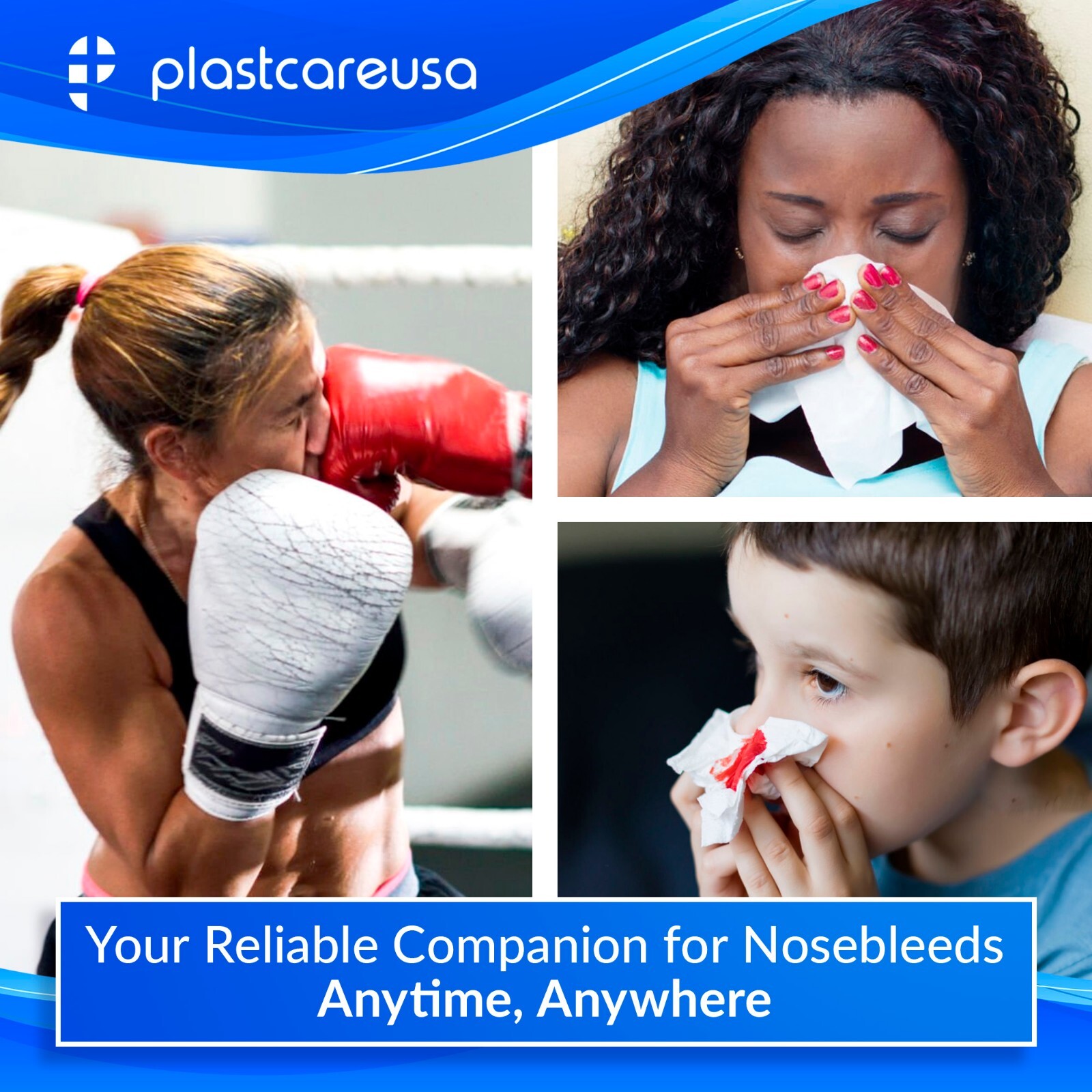 Nose Bleed Stop Plugs Cotton for Kids Adults (100 Pack) Extra Absorbent Blood