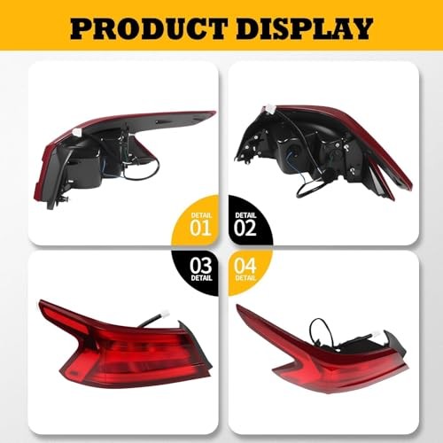 Tail Light Assembly Driver Side Compatible with Maxima 2016-2018 Taillight Left