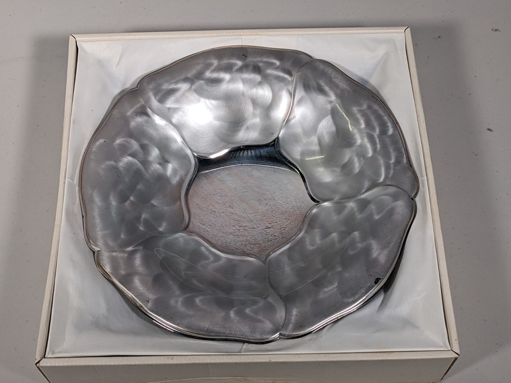 Handfinished Serving Dish - Silver Plate in Box